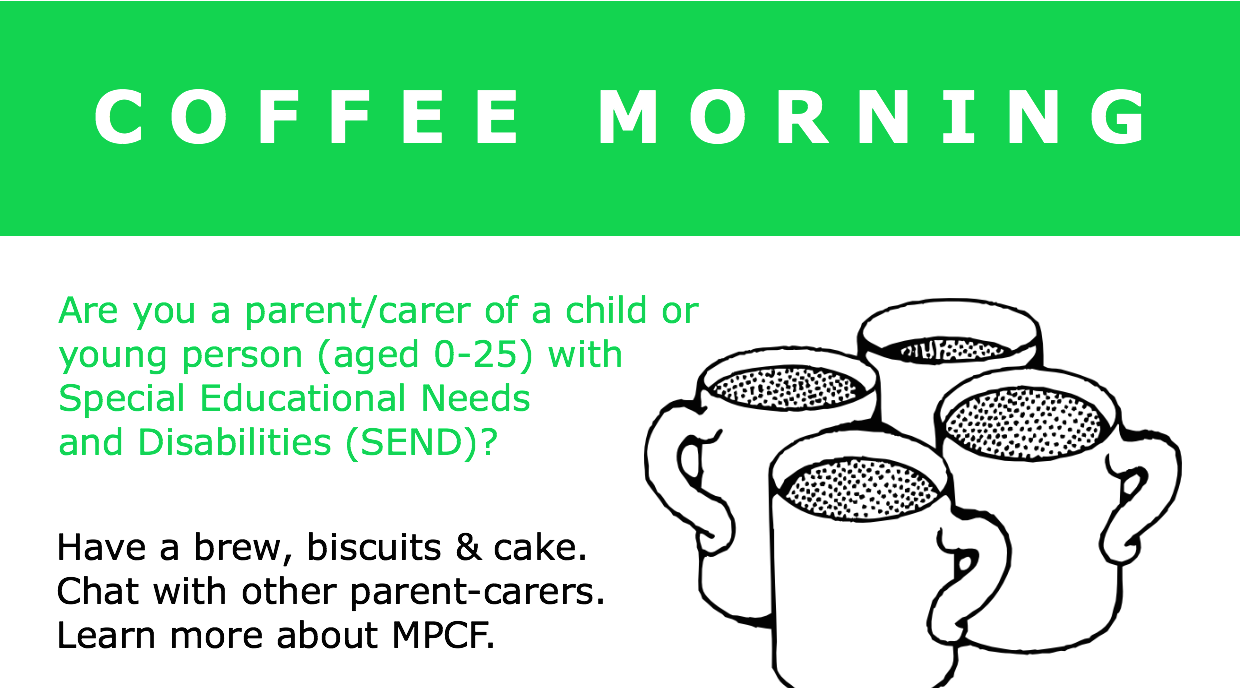 cropped flyer for the MPCF Coffee Morning at Grange School on 24 May 2017