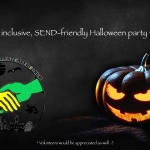 Teaser for MPCF's SEND Halloween Party | Includes a scary halloween background and MPCF's halloween-themed logo in the foreground | image credits: pixabay.com