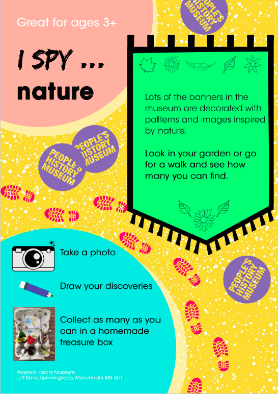 Screenshot of the intro page from People's History Museum's "I Spy ... Nature" resource