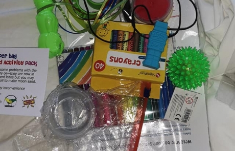 the contents of one Paperbag Sensory and Activity Pack