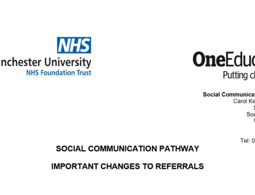 Important Changes to Referrals for the Social Communication Pathway