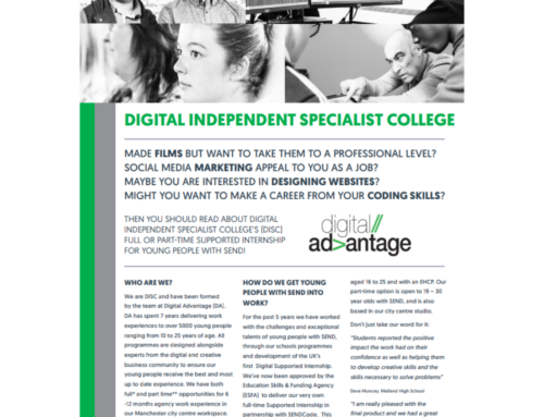 Digital Independent Specialist College (DISC) – Supported Internship Opportunity