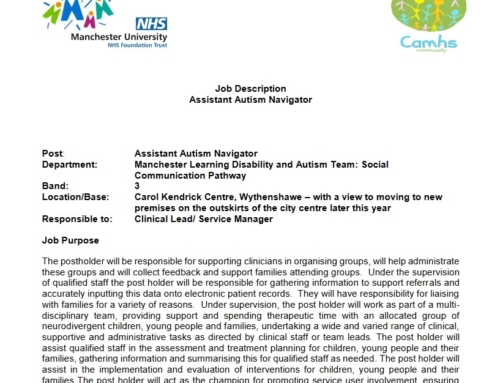 Assistant Autism Navigator Job Opening