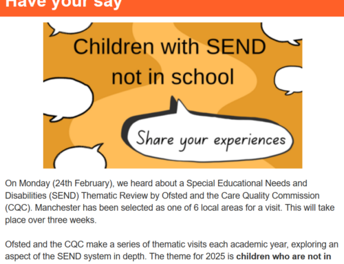 Get Involved: Area SEND Thematic Review (Children Not in School)