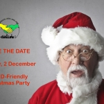 Poster for MPCF's SEND Christmas Party | Includes a Christmas-themed background with loads of Christmas gifts | image credits: bruce mars from pexels.com