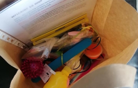the contents of one Paperbag Sensory and Activity Pack