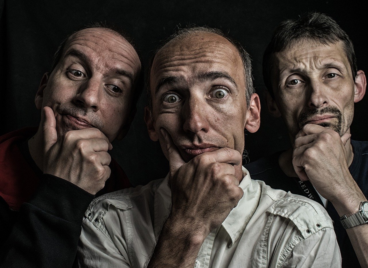 3 men holding their chins | photo credit: Szilárd Szabó via Pixabay.com