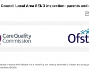 A screenshot of the top section of the Manchester City Council Local Area SEND Inspection Survey