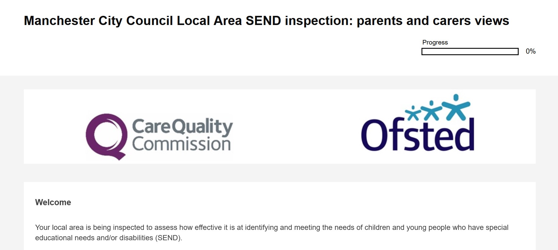 Letter from Manchester City Council Re: Local Area SEND Inspection