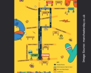 Screenshot of the Parade Route, as taken from the Manchester Day website