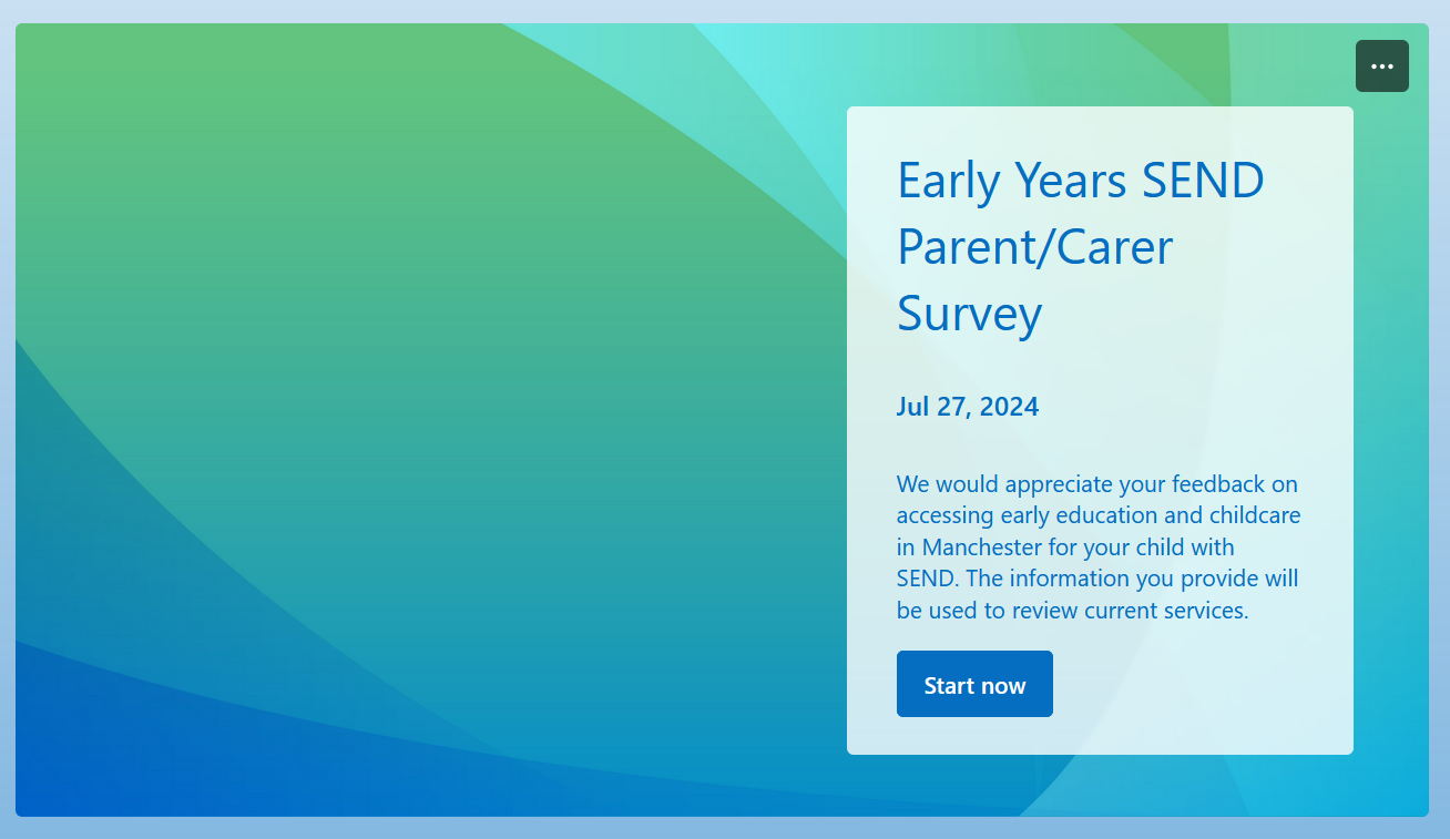 Early Years SEND Parent/Carer Survey