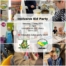 The photo shows a collage of images from last year's Eid party, plus details of this year's event on the foreground.