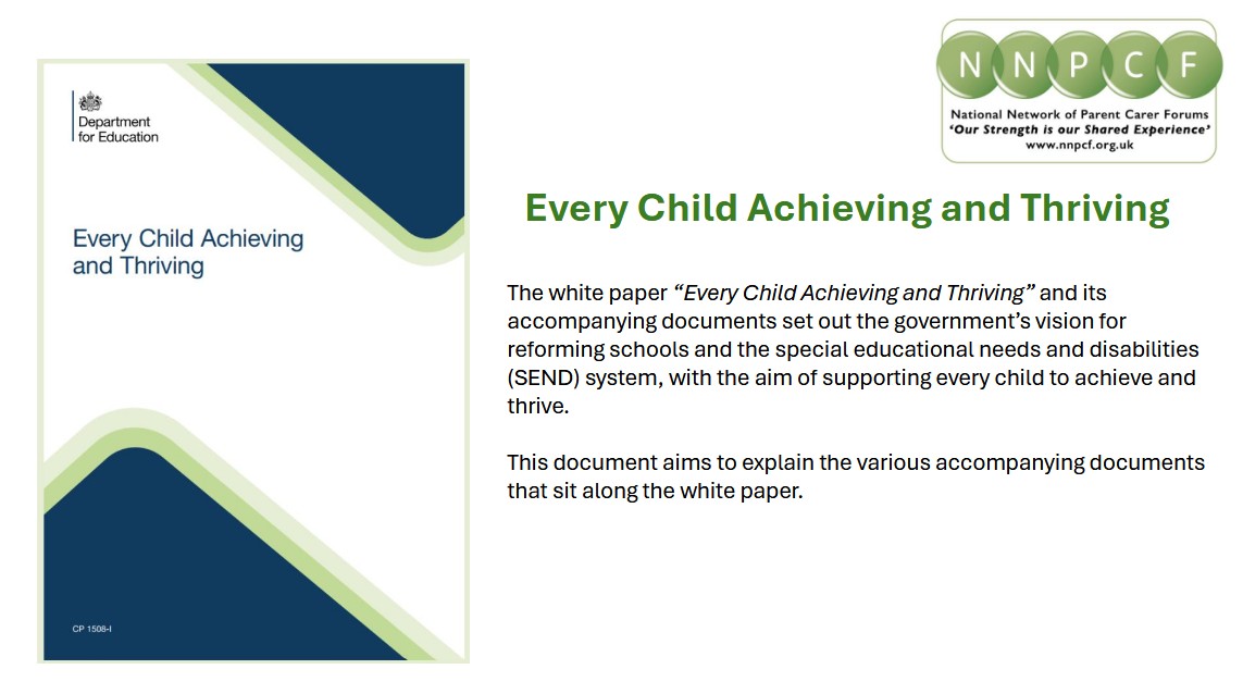 Every Child Achieving and Thriving: A Guide to the Documents